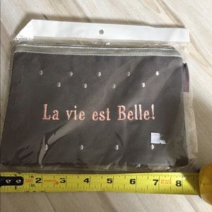 Cosmetic bag in cotton